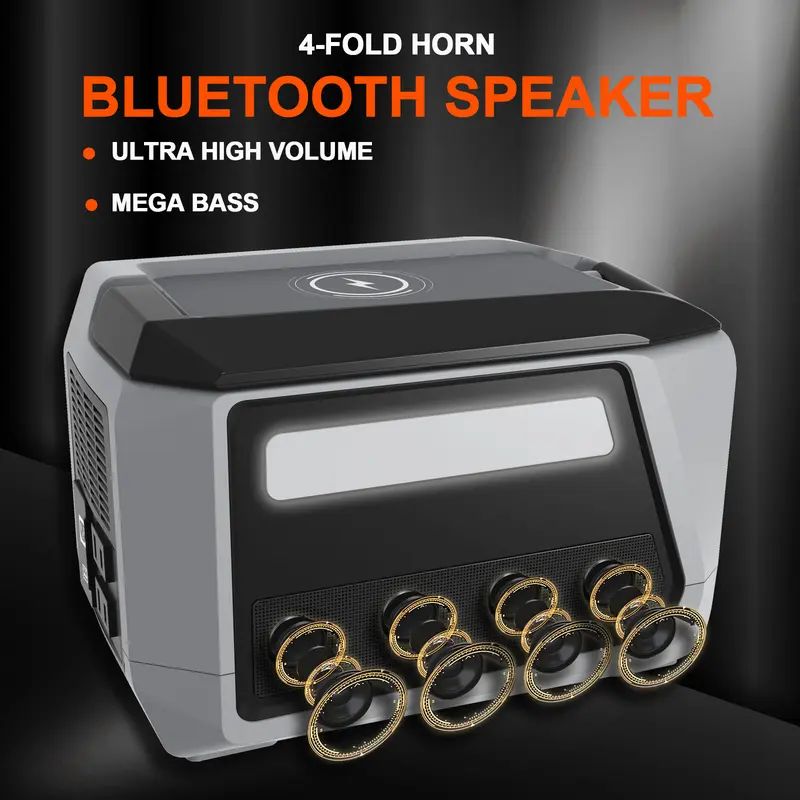 Portable power station 230 watts, camping lithium-ion battery, solar generator, quick charging