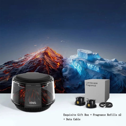 Volcano & Glacier Car Air Freshener