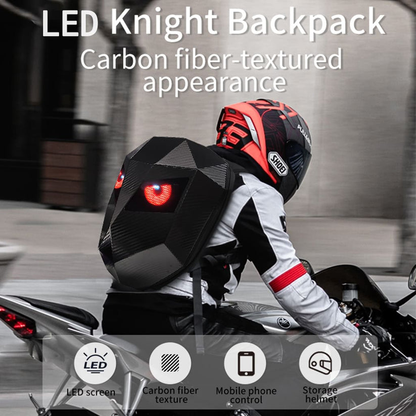 Black LED Knight Backpack